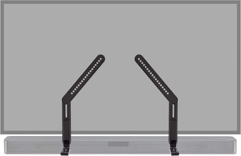 ECHOGEAR Sound Bar Mounting Bracket for Under TV, Adjustable Height & Depth, Compatible with LG, Vizio, Bose
