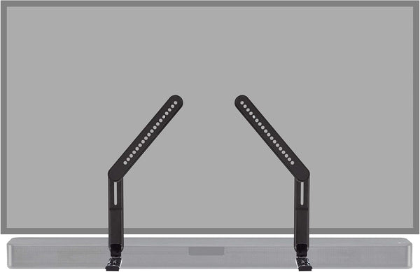 ECHOGEAR Sound Bar Mounting Bracket for Under TV, Adjustable Height & Depth, Compatible with LG, Vizio, Bose
