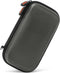 GLCON Dustproof Carrying Case, Portable Small Travel Charger Organizer for Electronic Accessories, Silver Grey