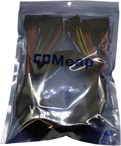 COMeap 24 Pin ATX Cable for Corsair AX Series and Seasonic PSUs, 18 Pin + 10 Pin to 24 Pin ATX PSU Power Adapter