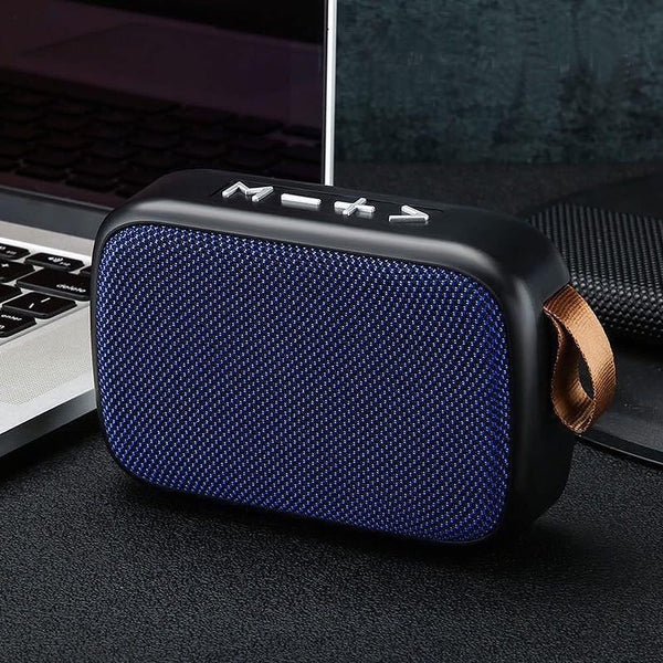 Cuifati Wireless Bluetooth Speaker, Portable Mini Subwoofer with FM Radio & Crystal Clear Stereo Sound - Blue