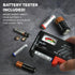 GlossyEnd Set 4 48 of - Two AA and Two AAA Battery Storage Box, Battery Storage Case Holder with Tester, Clear. Each