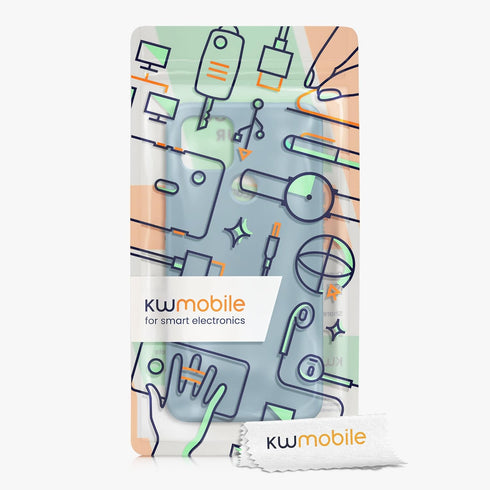 kwmobile Case Compatible with Google Pixel 4a 5G - Slim Protective TPU Silicone Phone Cover, Arctic Night