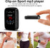 QNGEE 32GB Mp3 512GB Player with Bluetooth Sports Clip-on Music Player Support FM Radio Voice Record E-Book Calendar