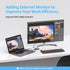 USB to HDMI Adapter, 5-in-1 USB Hub 3.0 with 1080p HDMI for PC Laptop, 2 USB Ports, SD/Micro SD Reader