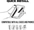 Phone Loops Silicone Elastic Phone Grip Strap, Light and Discreet Phone Holder for Hand, Secure Phone Grip Strap