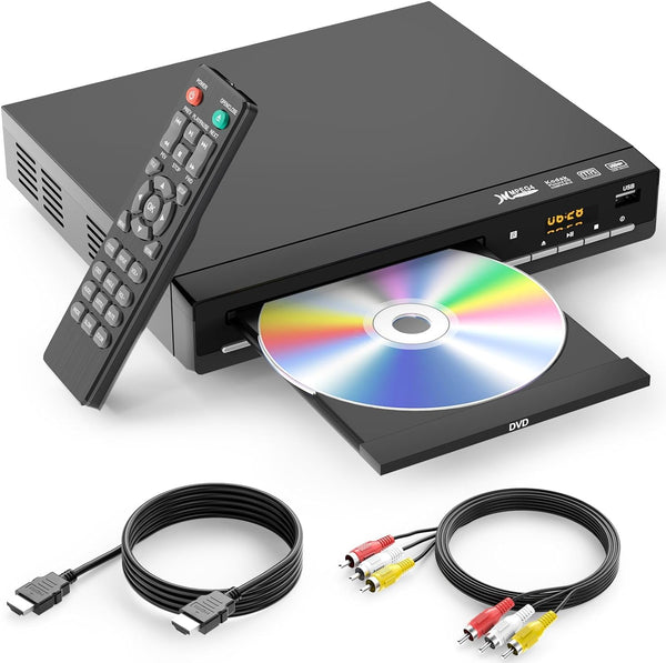 WSJSYH DVD Players for TV with HDMI,Plays All Regions and Formats,CD Player for