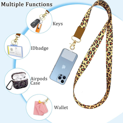 YesMvpMvp Phone Lanyard Wrist Strap,Cell Phone Lanyards for around the Neck,Unisex Scrunchie Lanyard