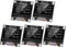 YELUFT 5pcs Pre-Soldered 0.96 Inch I2C IIC OLED Display Module 12864 128x64 Pixel