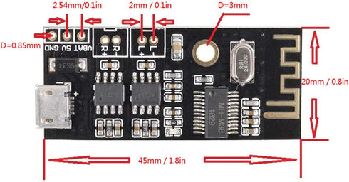 MH-MX8 Board(M38 5W Module, Headphone Version, Lossless Decoder Kit, Plug and Play, for Audio Receiver with amplifier