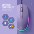 seenda Wired Mouse - USB Computer Mice Wired with RGB Backlit Optical LED Mouse with Attached USB Cord for Laptops