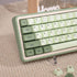 Sumgsn PBT DYE-SUB Matcha Keycaps, XDA Profile 124 Keys Fit for 60% 65% 95% Cherry MX Switches Mechanical Keyboard