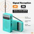 Portable Radio AM FM, Goodes Transistor Radio with Loud Speaker, Headphone Jack, 2AA Battery Operated Radio for Long Range Reception, Pocket Radio for Indoor, Outdoor and Emergency Use-Green