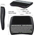 Mini Wireless Keyboard, D8 Mini Keyboard with Touchpad, Colorful Backlit Small Wireless Keyboard for PC, Raspberry Pi