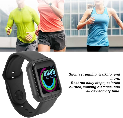 Smart Watch, 1.44 Smartwatch for Men Women, IP65 Waterproof, Multiple Sport Modes Fitness, Sleep Monitor, AI Voice, Smart Watches for Android iOS Phones (Black)