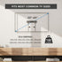 Mount-It! 2365 Inch 1.1 77 lbs/132 lbs, 100x100400x400 No Stud TV Wall Mount, Studless Drywall TV Bracket for Flat