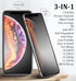 3 Pack Matte Privacy Screen Protectors for iPhone 15 Pro, 6.1", Anti-Spy Tempered Glass, 9H Anti-Glare Film
