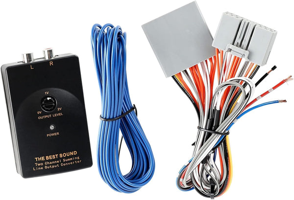 NuIth Amplifier Subwoofer Interface Adapter - Compatible with Honda Civic Pilot Fit 2006-2012, Acura RDX 2007-2015