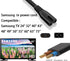 IJP 10FT 24" 32" 40" 43" 48" 49" 50" 55" 60" 65" 75", UN40 UN43 UN48 90 18AWG 2-Prong C7 Longer TV Power Cord