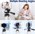 Phone Tripod, Lusweimi 44-inch iPhone Tripod with Holder Mount/Wireless Remote for Cell Phone/Camera