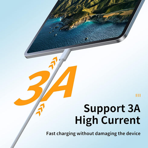 USB C Cable (5-Pack 3.3+3.3+3.3+6+6ft), USB A to USB C Fast Charging Cord Compatible with Galaxy S10 S9 S8, Power Bank, and Other Type c Devices-White
