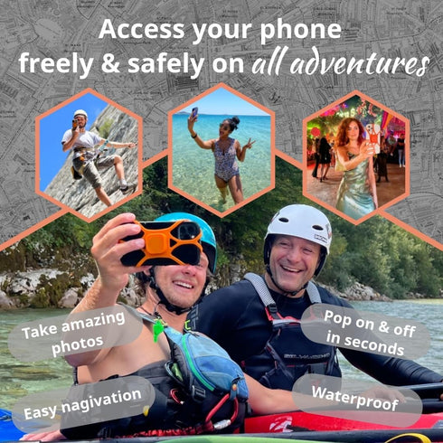 Pulpo Leash Safety Phone Leash, Anti-Drop Smartphone Harness, Anti-Theft Cell Phone Tether with Retractable Fiber Cord Clip