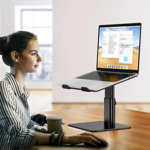 BESIGN LSX6N 10-15.6" Laptop Stand, Ergonomic Adjustable Notebook Riser, Computer Holder, Laptop Mount Compatible
