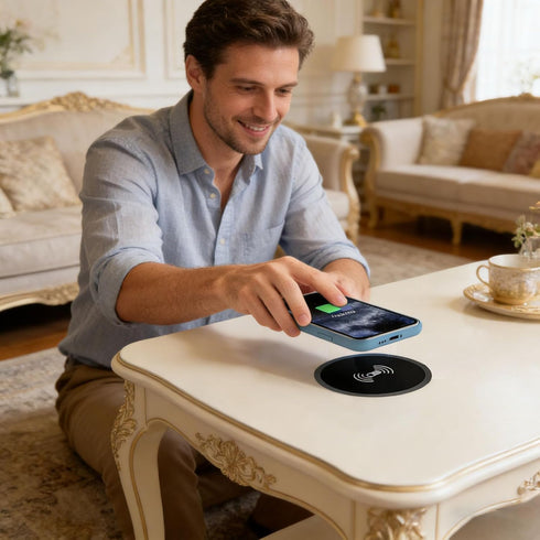 Generic Invisible Under-Desk Wireless Charger-Sleek, Invisible Wireless Charger Under Desk, Invisible Wireless