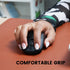 Perixx PERIMICE-722B Wireless Optical Mouse, Portable Design with Silent Clicks and Cable Straps, Black