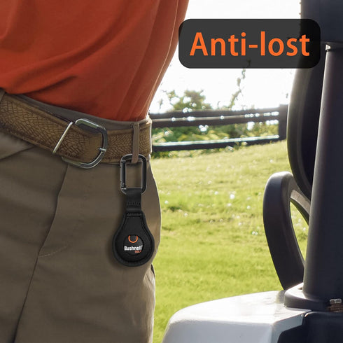 Neoprene Protective Case for Bushnell Wingman/2 Golf GPS Speaker Button, Carabiner Anti-Lost Holder