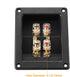 Facmogu 2PCS Rectangle 4-Way Speaker Terminal Box with Gold-Plated Binding Post for DIY Applications & 4PCS Screws