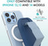 CLCKR Phone Holder & Grip for MagSafe, Adjustable Magnetic Stand & Finger Holder for iPhone 15, 14, 13, 12 Models – Blue