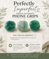 CRYSTALFY Grips by Perfectly Imperfect Green Fluorite Crystal Phone Grip Holder & Expanding KickstandNatural Gemstone