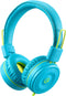 noot products Kids Headphones K22, Foldable Stereo, Tangle-Free 5ft Cord, 3.5mm Jack for iPad/Kindle Fire/Boys/Girls