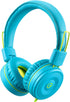 noot products Kids Headphones K22, Foldable Stereo, Tangle-Free 5ft Cord, 3.5mm Jack for iPad/Kindle Fire/Boys/Girls