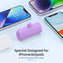 Mini Portable Charger Power Bank for iPhone, 5200mAh PD Fast Charging Battery Pack, Compatible with iPhone