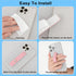 Quaelystic 4 Pack Phone Grip Holder, Cell Phone Grip Strap Telescopic Finger Strap Stand Universal Finger Kickstand