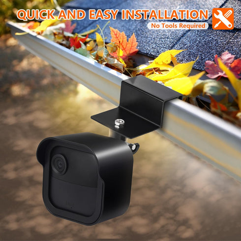 Gutter Mount for Blink Outdoor 4 & 3, Weatherproof Housing with 360° Swivel Adjustment, No Drill