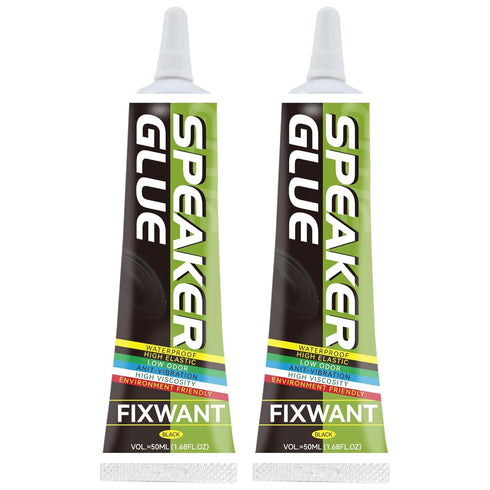 Loud Speaker Repair Glue Foam Side Dust Cap Rubber Edge Cone Basin Strong Adhesive 50ML/1.68 fl.oz (2)