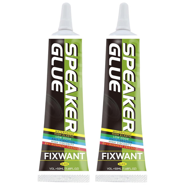 Loud Speaker Repair Glue Foam Side Dust Cap Rubber Edge Cone Basin Strong Adhesive 50ML/1.68 fl.oz (2)