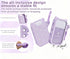 TARSHYRY 1 OZ/30 mL (4pcs Set) Silicone Hand Sanitizer Spray Case with Keychain, Cute Protective Holder Cover