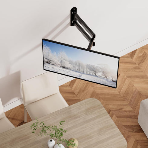 WALI 15 inch 13 32 inch 100x100mm (1330LM), TV Wall Mount Articulating LCD Monitor Full Motion Extension Arm Tilt