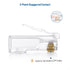 Cable Matters 100-Pack RJ45 Pass Through Connectors (Cat 6 Ends / Cat6 Connector / Ethernet Plugs) for UTP Ethernet