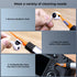 K&F Concept Multifunctional Lens Cleaning Kit, Aluminium Alloy Pen*1 + Airpods Stripper*3 + Flocking Sponge*3 for