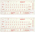 HQRP 2pcs New Cyrillic Alphabet Ukrainian Russian Keyboard Stickers with Red Lettering
