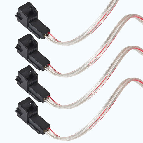 NuIth 4PCS Front Rear Door Speaker Wiring Harness for Selected 1993-2008 GMC, 1994-2014 Chevy, 1984-2004 Buick