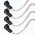 NuIth 4PCS Front Rear Door Speaker Wiring Harness for Selected 1993-2008 GMC, 1994-2014 Chevy, 1984-2004 Buick