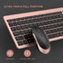 seenda Rechargeable Wireless Keyboard Mouse Combo - Full Size Cordless Keyboard & Mouse with Built-in Lithium Battery