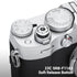 JJC Camera Soft Release Button for Fuji Fujifilm X-T5 X-T4 X-T30 II X-PRO3, Silver Aperture Pattern