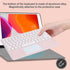 Wireless Keyboard with Touchpad, Ultra-Slim Rechargeable Bluetooth Keyboard for iPad/iPad Pro and Other Devices (Pink)